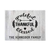 Grateful Thankful Blessed Modern Farmhouse Rustic