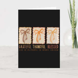 Grateful Thankful Blessed Religious Christian  Card