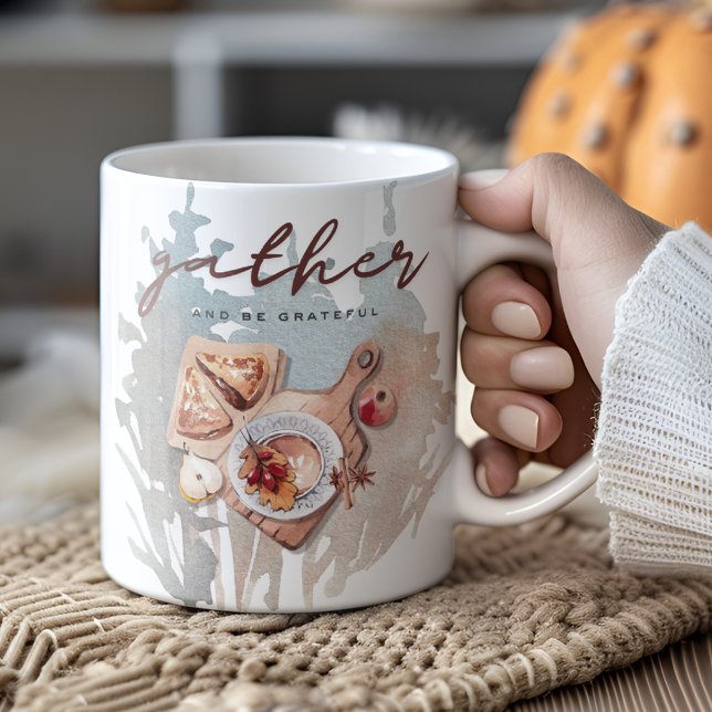 Grateful Thansgiving Gathering Coffee Mug (Creator Uploaded)