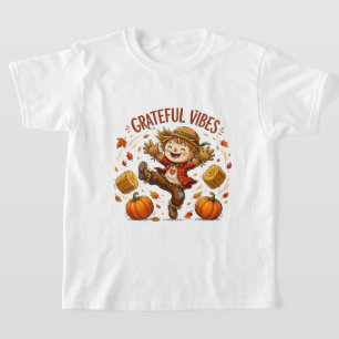 Grateful Vibes Scarecrow Autumn T-Shirt