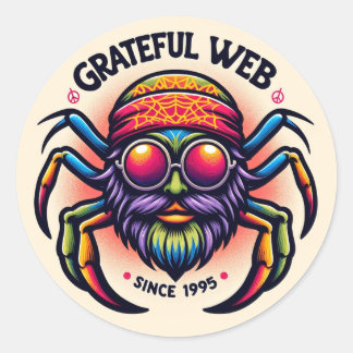 Grateful Web - Spydye3 Classic Round Sticker
