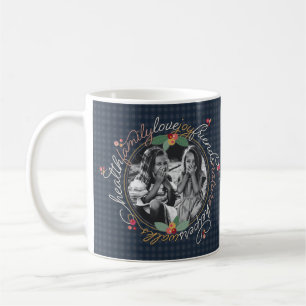 Grateful Wreath Custom 1-Photo Holiday Mug