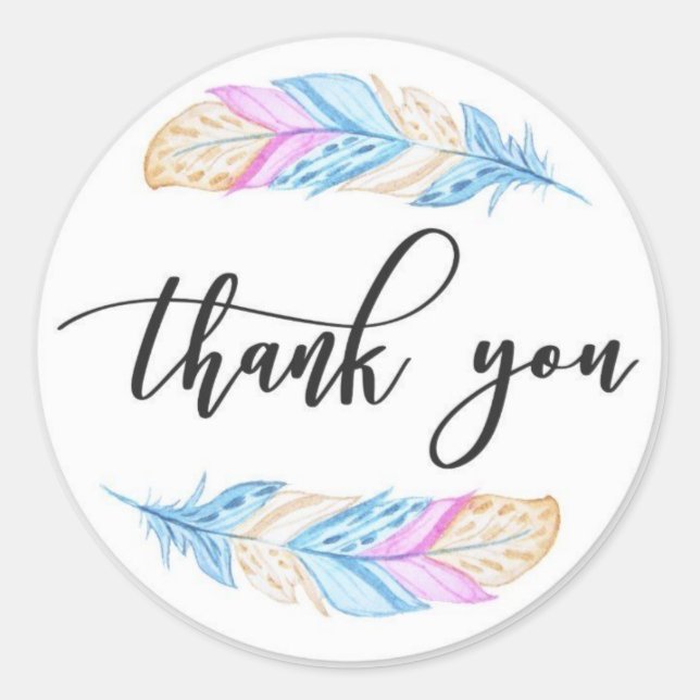 GratefulGraphics: Bespoke Thank You Stickers (Front)