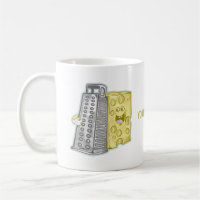 Grating cheese with a grater Funny food