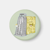 Grating cheese with a grater Funny food