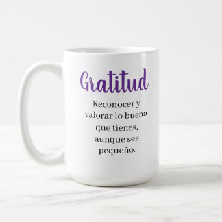 gratitud  coffee mug