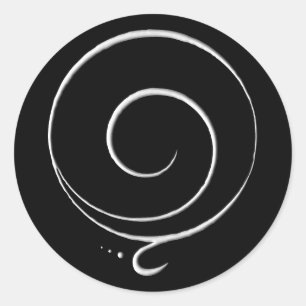 Gratitude 3 classic round sticker