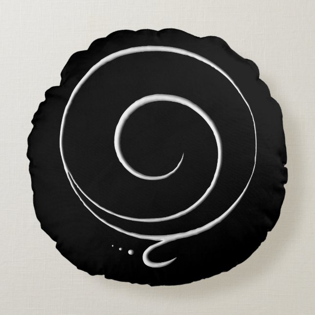 Gratitude 3 round pillow (Front)