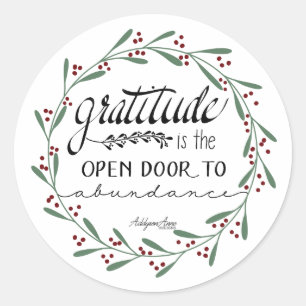 Gratitude-Abundance Stickers
