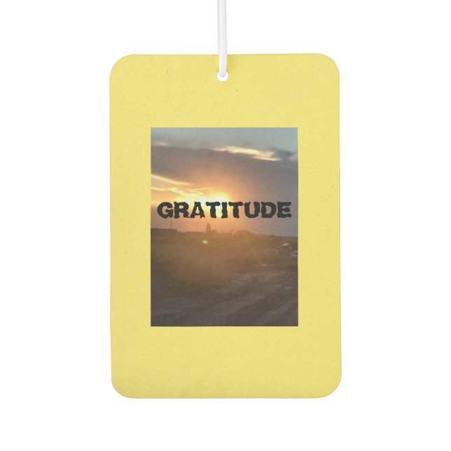 Gratitude Air Freshener (Front)