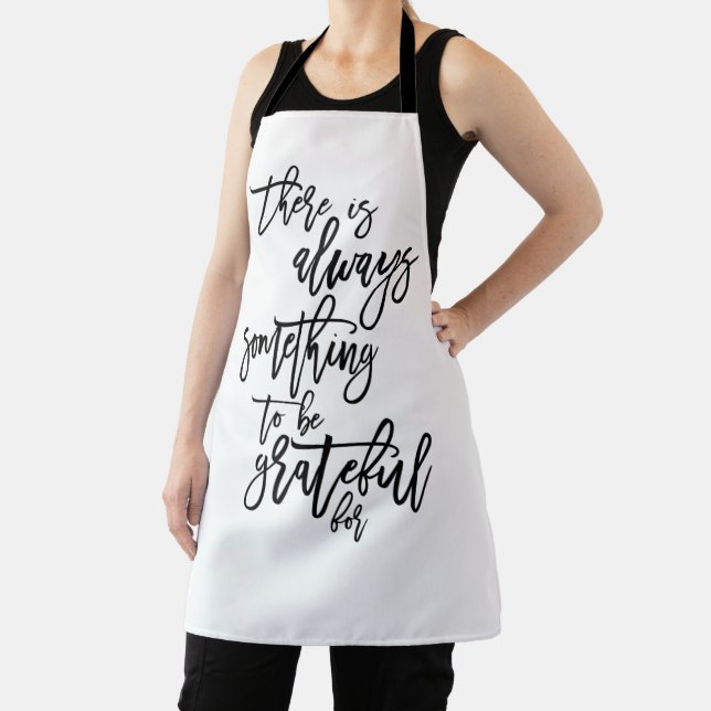 Gratitude Always Something To Be Grateful For Text Apron (Insitu)