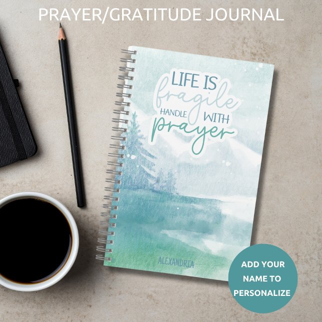 Gratitude Bible Prière Journal Bleu Aquarelle (Créateur téléchargé)