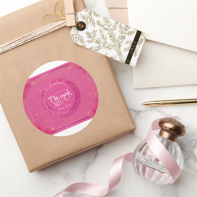 Gratitude Blooms : Stickers Merci aquarelle (Cadeaux)