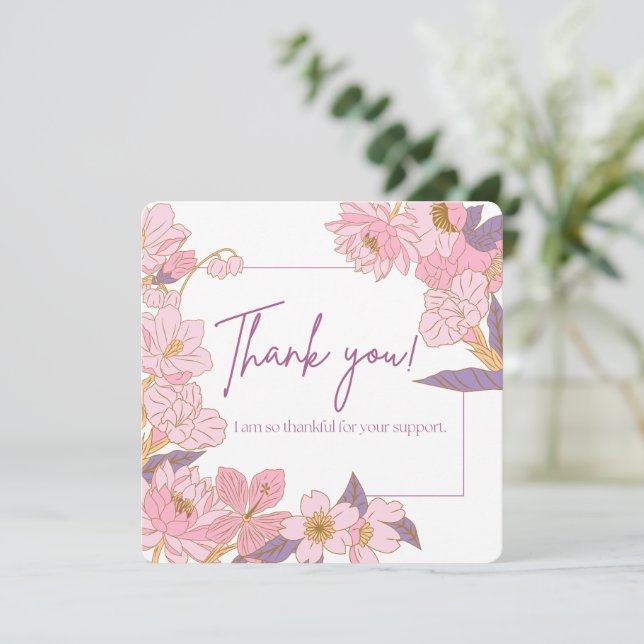 Gratitude Blossoms - Thank You Card (Standing Front)