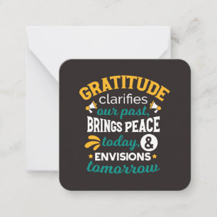 Gratitude Brings Peace Today – Positive Faith Card
