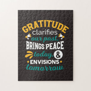 Gratitude Brings Peace Today – Positive Faith Jigsaw Puzzle