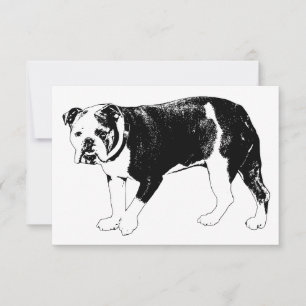 Gratitude Bulldog, Kind Expression Thank You Card
