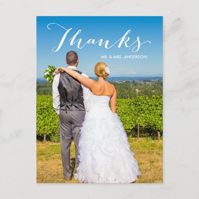 Gratitude | Carte postale Mariage photo (Devant)