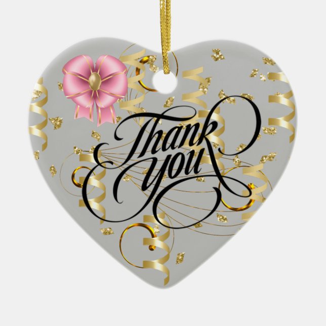 Gratitude Ceramic Ornament (Front)