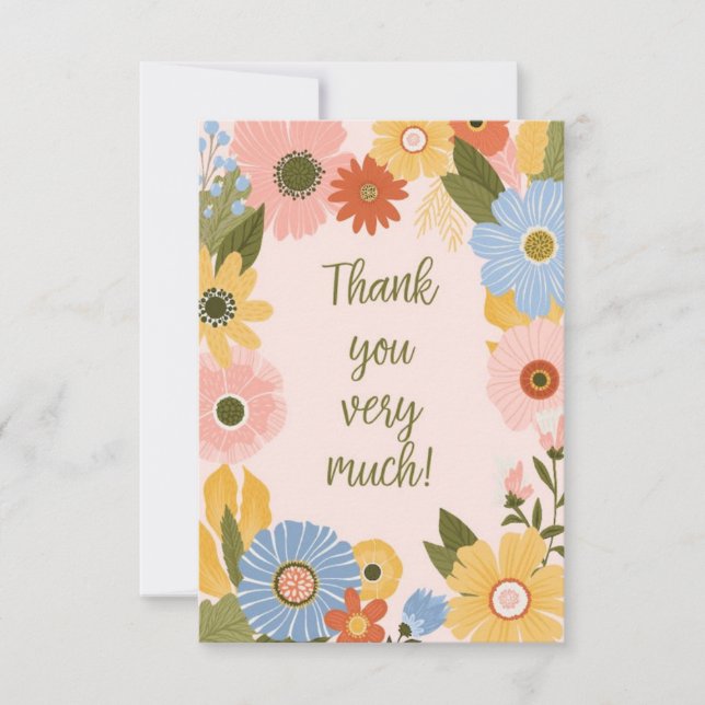 Gratitude dans chaque mot : un Merci sincère" (Devant)
