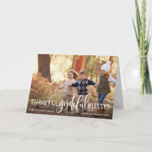 Gratitude débordante   Carte photo de Thanksgiving
