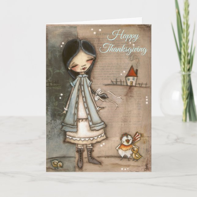 Gratitude et joie tranquille - Carte Thanksgiving (Devant)