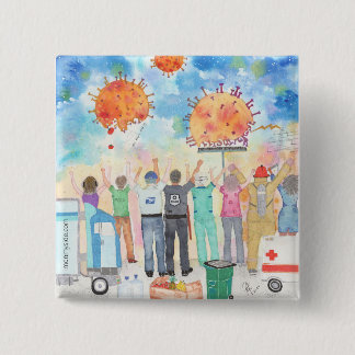 Gratitude For Essential Workers Covid-19 Pin