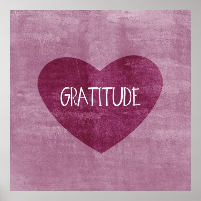 Gratitude Heart Poster (Front)