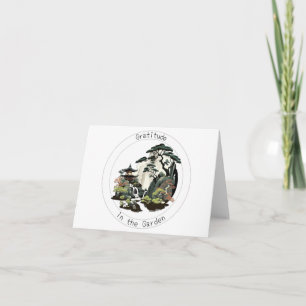 Gratitude in the Garden - A Japanese Garden Design Card