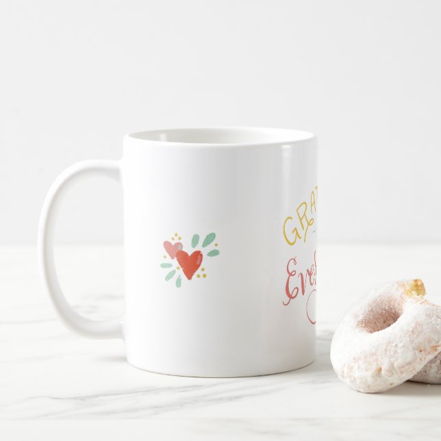Gratitude is Everything Coffee Mug (With Donut)