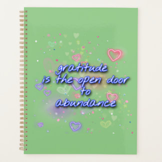 gratitude is open door to abundance planner