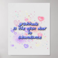gratitude is open the door to abundance
