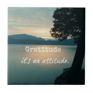 Gratitude: It's an Attitude Quote Tile
