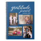 Gratitude Journal 4 Photo Collage sur Blue