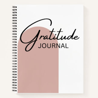 Gratitude Journal Boho Abstract Art Notebook