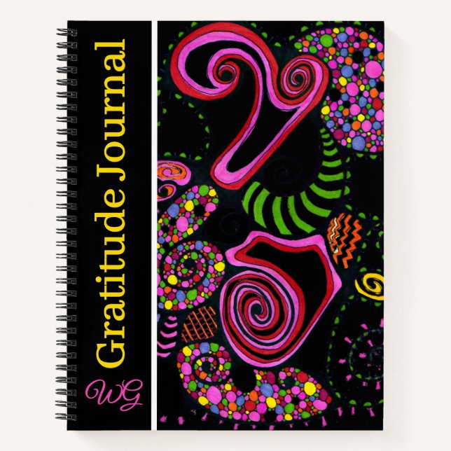Gratitude Journal Personalized Doodle Dreams (Front)