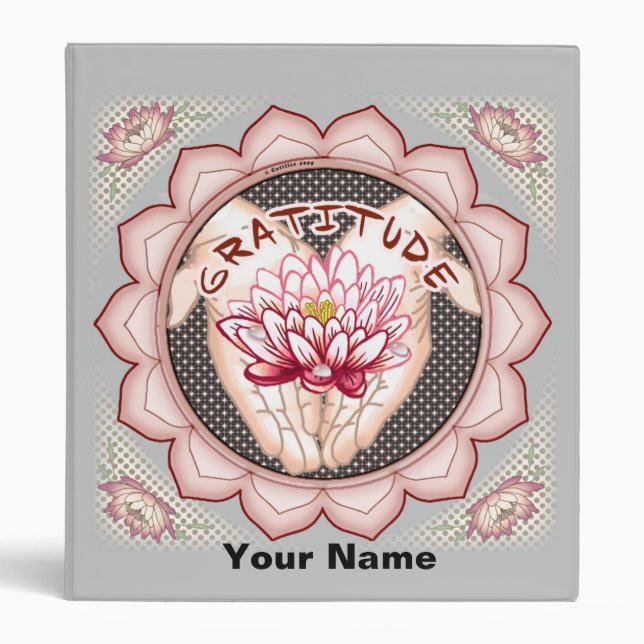 Gratitude Lotus classeur (Devant)