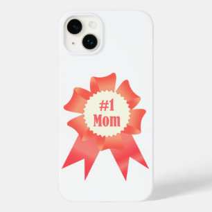 Gratitude Number One Mom winner award ribbon Case-Mate iPhone 14 Plus Case