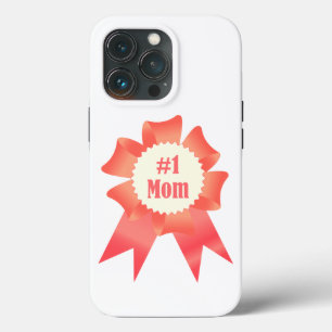 Gratitude Number One Mom winner award ribbon iPhone 13 Pro Case