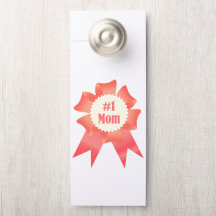 Gratitude Number One Mom winner award ribbon Door Hanger