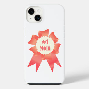 Gratitude Number One Mom winner award ribbon iPhone 14 Plus Case
