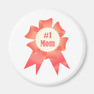 Gratitude Number One Mom winner award ribbon Magnet