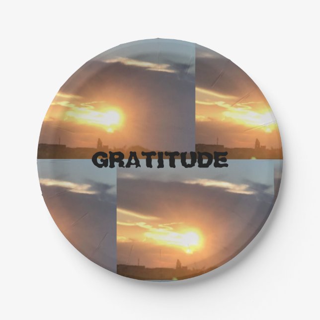 Gratitude Paper Plate (Front)