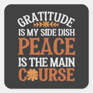 Gratitude & Peace Sticker Sheet - Customizable