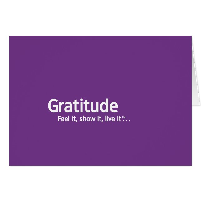 Gratitude - pensée Shapers™ (Devant horizontal)