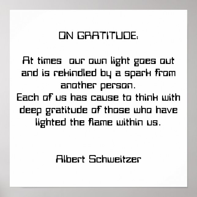 Gratitude Poster (Front)