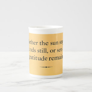 Gratitude Remains: A Quiet Reminder to Be Thankful Bone China Mug