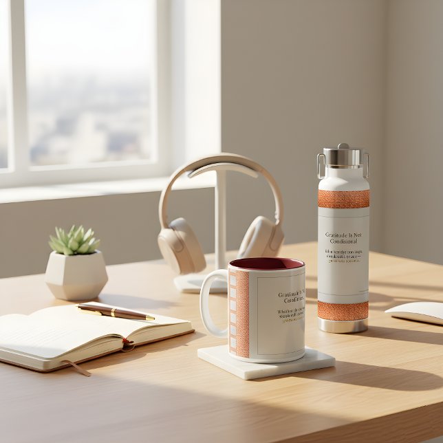 Gratitude Remains Gratitude Beyond the Clock Water Bottle (Stay centered with the Gratitude Remains™ duo—a ritual of presence 4 every rhythm of life. Haveanice)