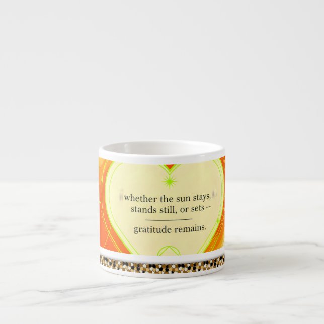 Gratitude Remains™: Intentional Love Coffee   Espresso Cup (Front)