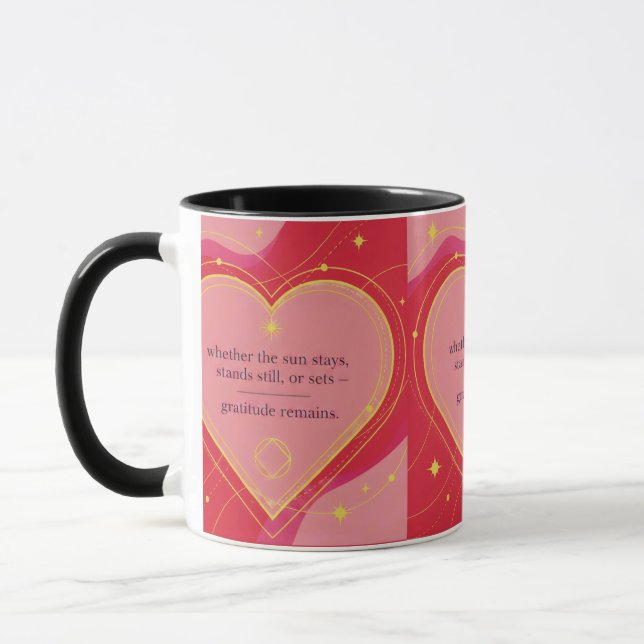 Gratitude Remains: Love & Intention | Inspirationa Mug (Left)